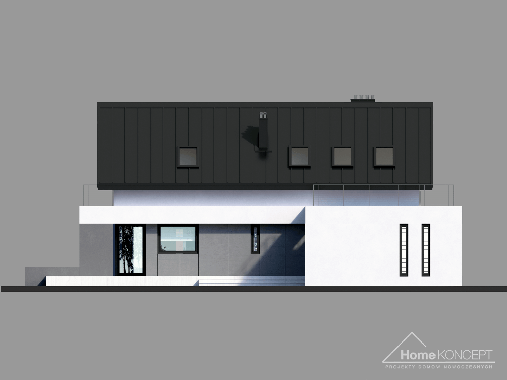 planasnamas - HomeKoncept 2 Elewacja boczna 2